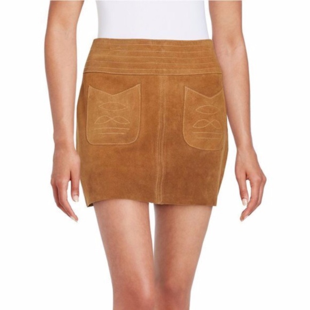Free People Suede Mini Skirt